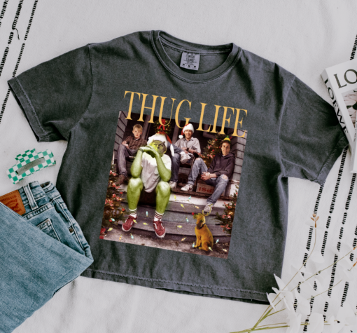 Cropped Comfort Colors Thug Life Christmas Popular Characters TeeChristmas Movie Shirt Adult Shirts