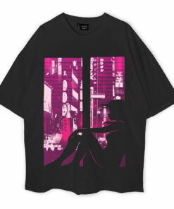 Cyberpunk Girl Oversized T-Shirt