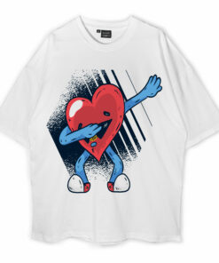 Dabbing Heart Oversized T-Shirt