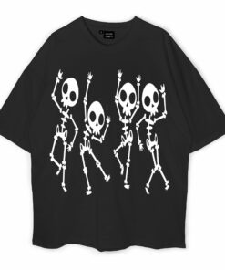 Dancing Skull Oversized T-Shirt