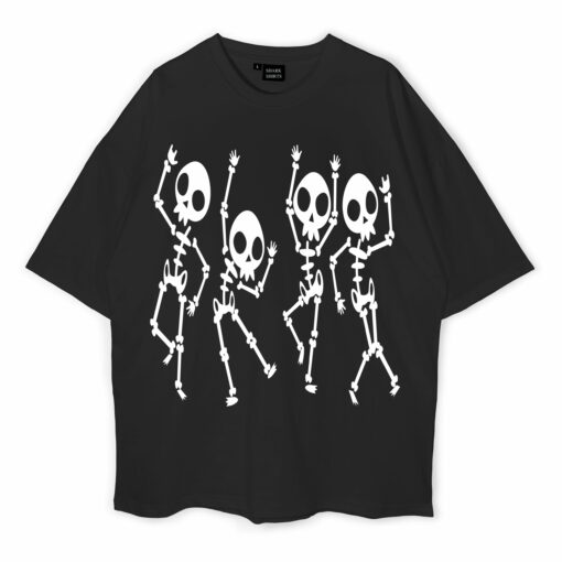 Dancing Skull Oversized T-Shirt