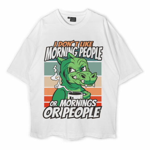 Dinosaur Cartoon Oversized T-Shirt