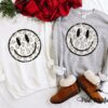Distressed Smiley Face Sweatshirt Super Cute Unisex Sized Sweatshirt