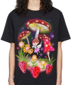 Fairy Mushroom Oversized Drop T-Shirt