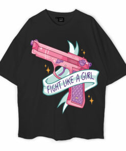 Fight Like A Girl Oversized T-Shirt