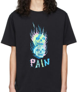 Flames Pain Oversized Drop T-Shirt