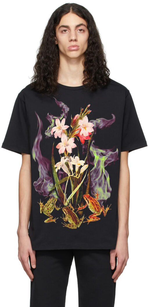 Flower Flame Oversized Drop T-Shirt