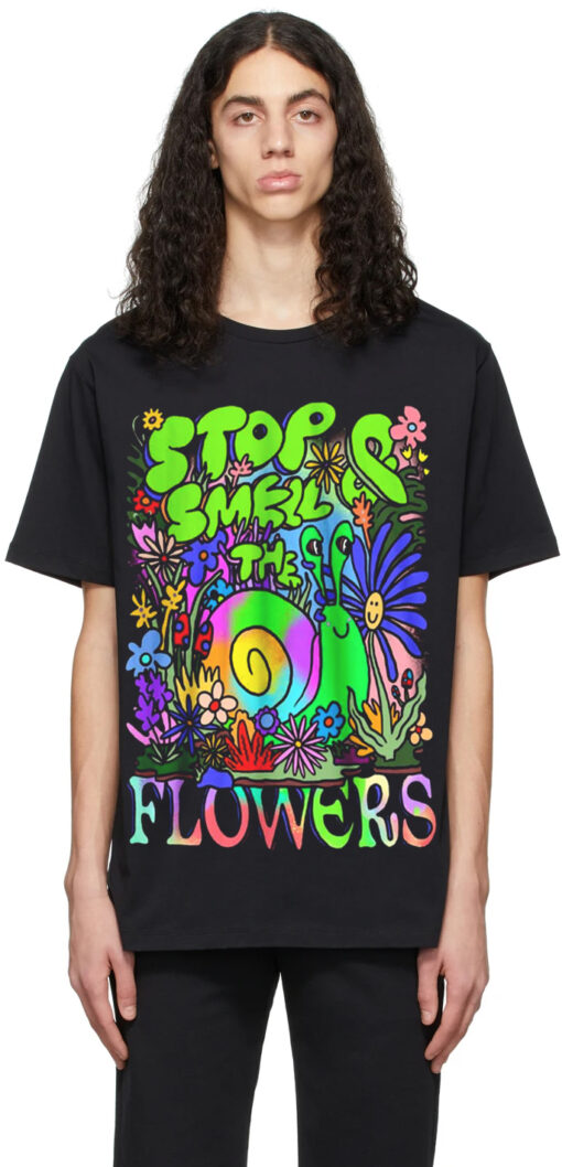 Flowers Oversized Drop T-Shirt