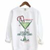 Gildan , Comfort Colors, or Bella Cocktails and Candy Canes Tis The Season Santa SweatshirtFunny Christmas Sweatshirt