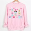 Gildan or Bella Canvas Pastel Pink Nutcrackers Christmas Sweatshirt