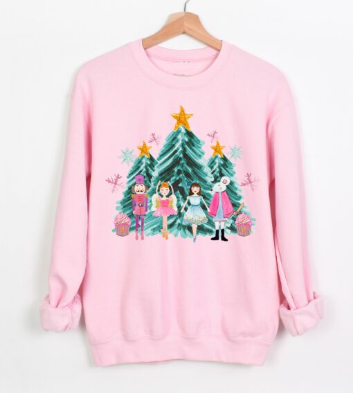 Gildan or Bella Canvas Watercolor Nutcracker Sweatshirt Christmas Sweatshirt