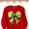 Gildan or Bella Christmas You’re A Mean One Bow SweatshirtFunny Christmas Sweatshirt