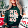 Gildan or Bella Forest Sweatshirt Ho Ho Ho Disco Ball Christmas Sweatshirt