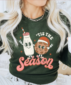 Gildan or Bella Forest Sweatshirt Tis The Season Christmas Sweatshirt