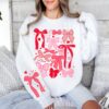 Gildan or Bella Super Cute Valentines Bows Sweatshirt