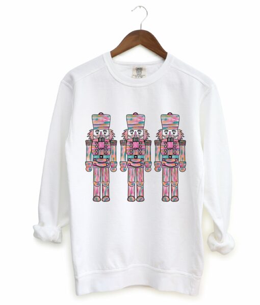 Gildan or Comfort Colors Christmas Sweatshirt – Unisex Sweatshirt- Nutcrackers