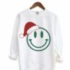 Gildan or Comfort Colors Christmas Sweatshirt – Unisex Sweatshirt- Smiley Santa