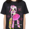 Goth Girl Oversized Drop T-Shirt
