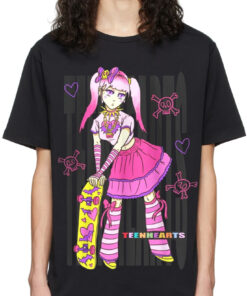 Goth Girl Oversized Drop T-Shirt