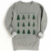 Gray Comfort Colors O Christmas Tree Merry Christmas Sweatshirt