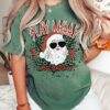 Green Bella or Comfort Colors Stay Merry and Bright Santa Rockin’ Tee Super Cute Christmas Shirt