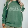 Green Comfort Colors A Thrill of Hope Nativity Christmas Sweatshirt