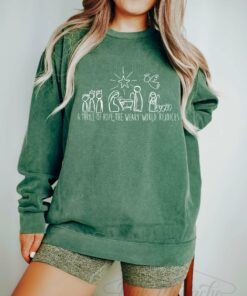 Green Comfort Colors A Thrill of Hope Nativity Christmas Sweatshirt