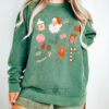 Green Comfort Colors Christmas Things – Doodle – Sweatshirt