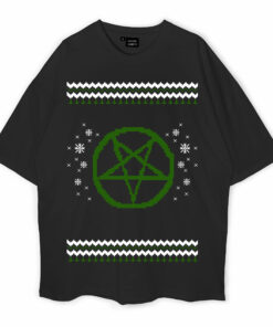 Green Pentagram Oversized T-Shirt