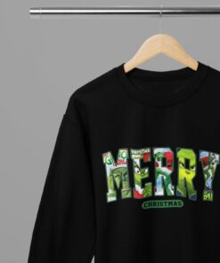 Grinch Merry Christmas Movie T-ShirtSweatshirt Unisex – Festive Holiday Shirt