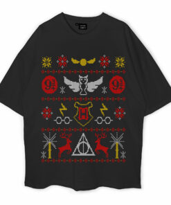 Harry Potter Ugly Christmas Oversized T-Shirt
