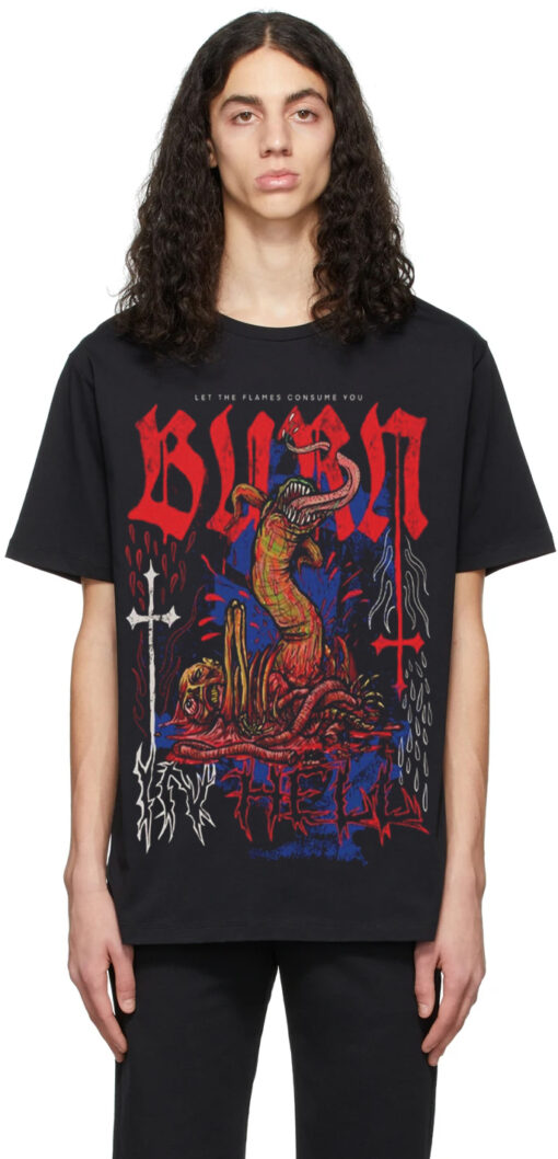 Hell Burn Oversized Drop T-Shirt