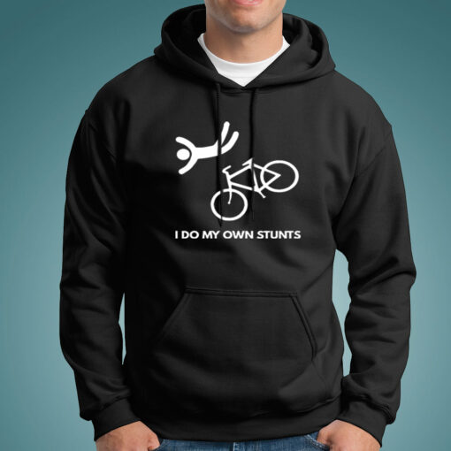 I Do My Own Stunts Funny Bicycle Hoodies For Men