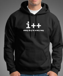 I++ Every Day In Every Way Funny Programming Hoodies For Men