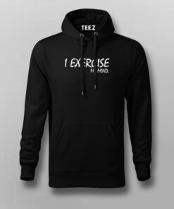 I Exercise My Mind T- Shirt For Men