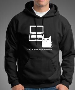 I’m a Purrgrammer Hoodies For Men