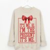 It’s Me Hi I’m The Present It’s Me Unisex Sized Sweatshirt – Youth and Adult Size – Christmas Sweatshirt