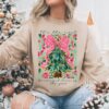 It’s The Most Wonderful Time Of The Year Gildan or Bella Christmas Sweatshirt Direct To Film Transfered Faux Glitter Sweatshirt