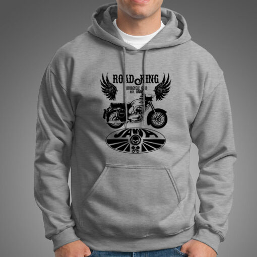 Jawa Yezdi Roadking Legendary Indian Motorcycle Hoodies For Men