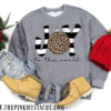 Joy To The World Christmas Sweatshirt  Oversized Youth And Adult Christmas Sweatshirt