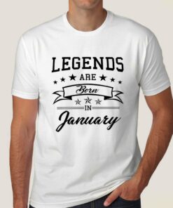 Legends are born in January Men’s T-shirt