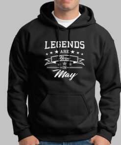 Legends are born in May Men’s Hoodie