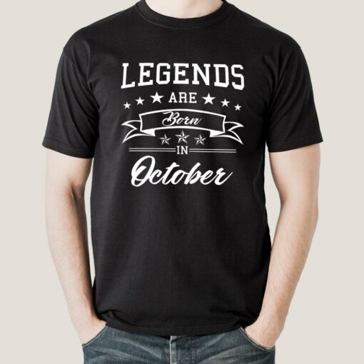 Legends are born in October Men’s T-shirt