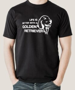 Life Is Better With A Golden Retriever Men’s T-shirt