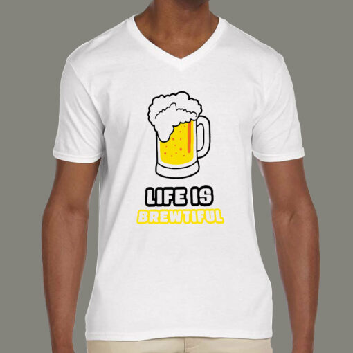 Life Is Brewtiful Men’s Alcohol T-shirt