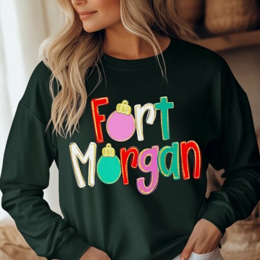 Long Sleeve Fort Morgan Shirt Unisex Size Youth and Adult Sizes