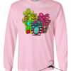 Long Sleeve Pink Holly Jolly Presents Christmas Tee  Toddler, Youth, and Adult Sizes Softstyle Tee  Christmas Shirt