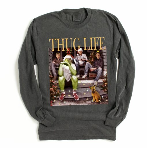 Long Sleeved Comfort Colors Thug Life Christmas Popular Characters TeeChristmas Movie Shirt