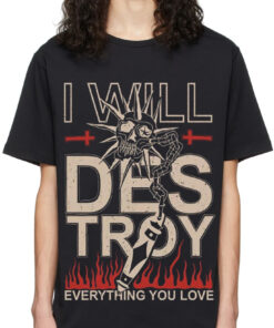 Love Destroy Oversized Drop T-Shirt