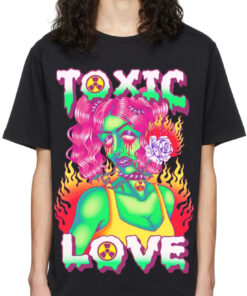 Love Toxic Oversized Drop T-Shirt
